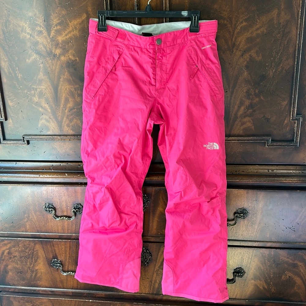 The North Face Hyvent Ski Pants Girls Large Pink Outdoor Winter